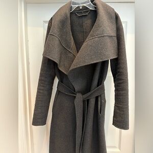 Diane Von Furstenberg Dark Gray Wool Coat